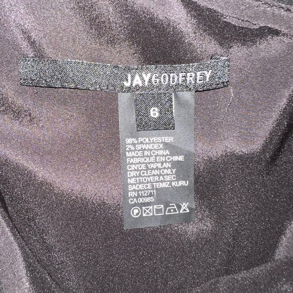 Jay Godfrey Nadine Jumpsuit in Black Size 6 NWT One Shoulder straight leg - Picture 6 of 13
